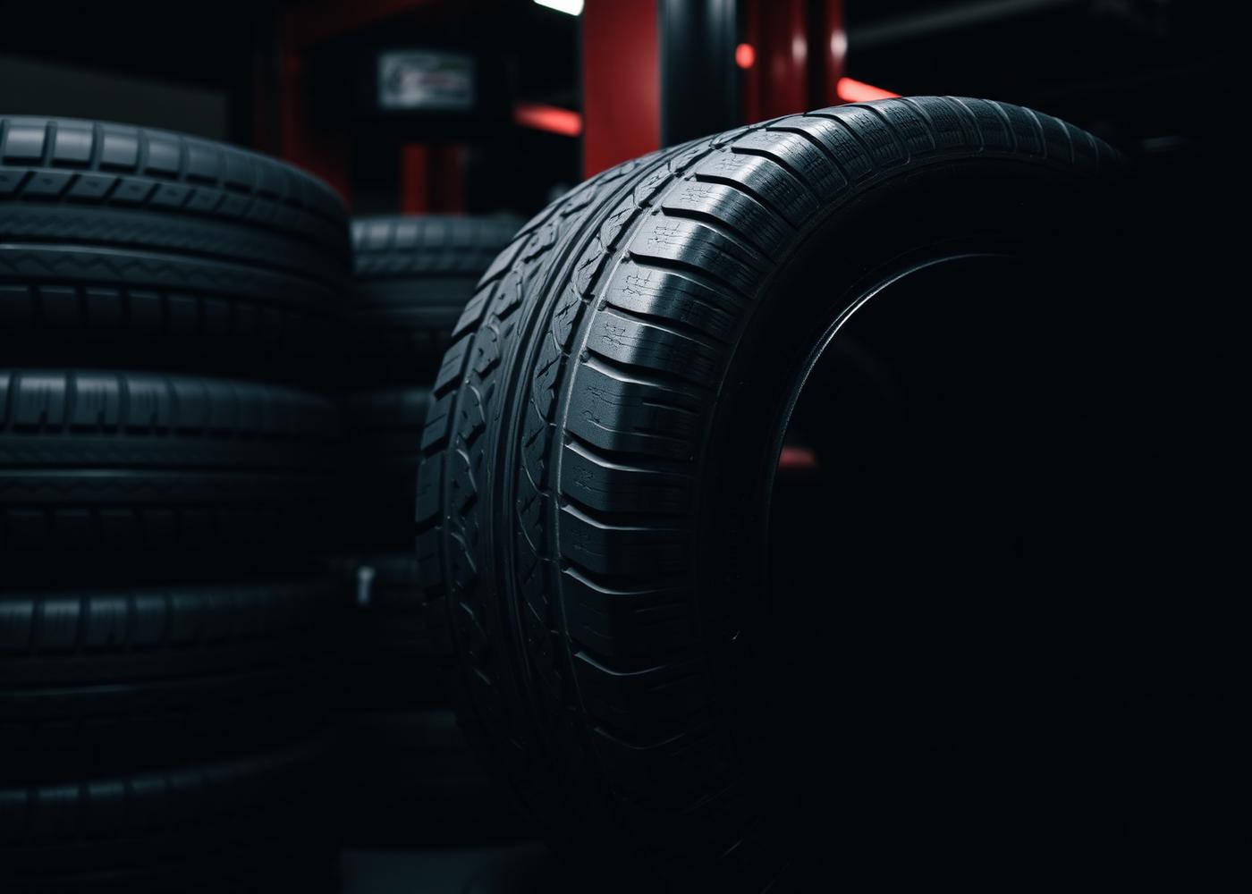 New tires ready for installation